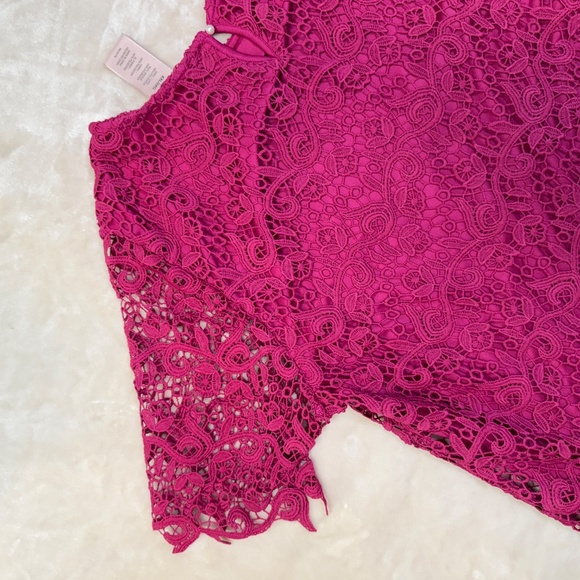 Fuchsia Lace Dressy Church Top by Philosophy - XXL - Picture 6 of 7